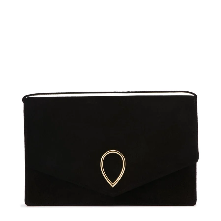 Jennifer Chamandi Le 8 Gold Buckle Clutch