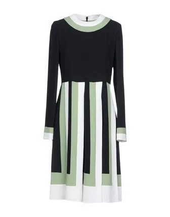 Valentino Color-block Crepe Dress