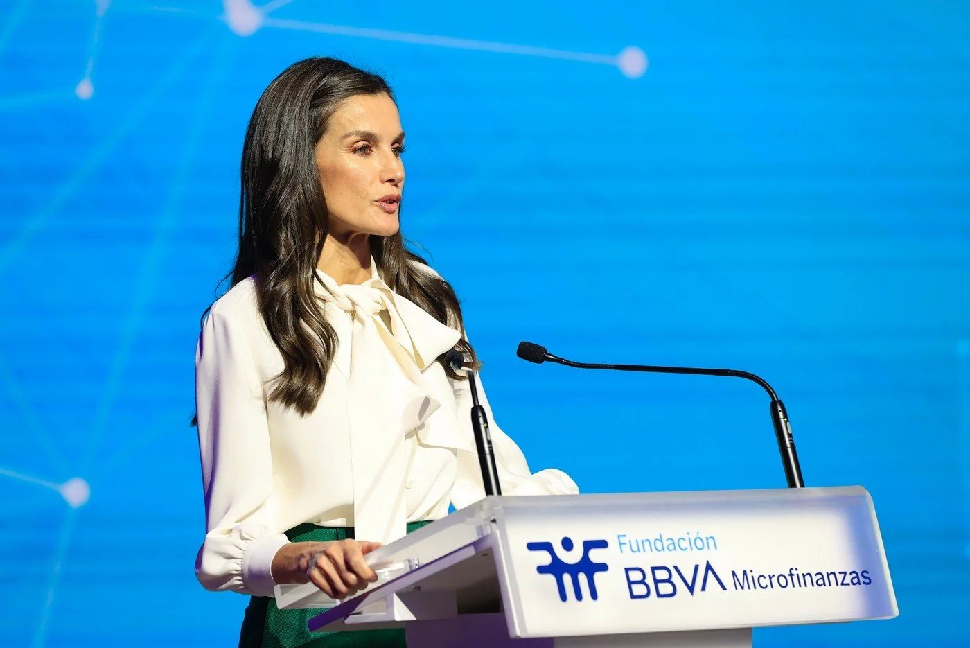 Queen Letizia attends BBVA Microfinance Foundation event