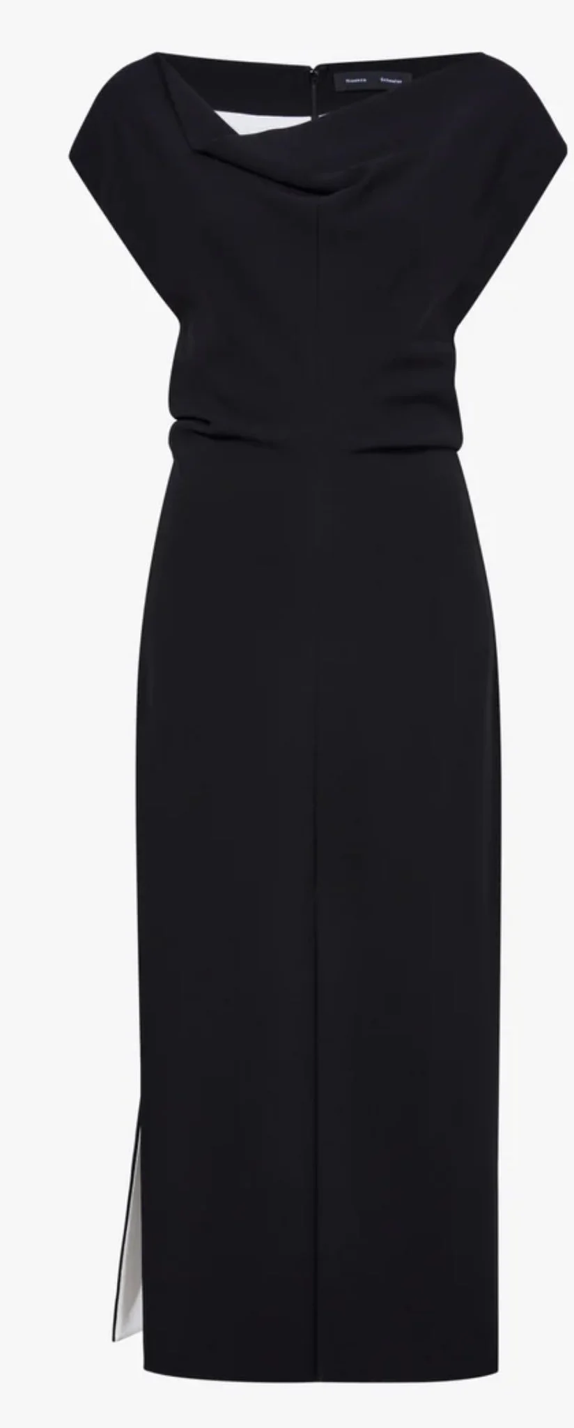 Proenza Schouler Rosa Gown in Light Khaki Matte Viscose Crepe