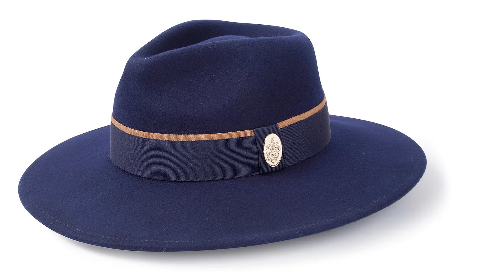 Hicks & Brown The Oxley Fedora in Navy.jpg