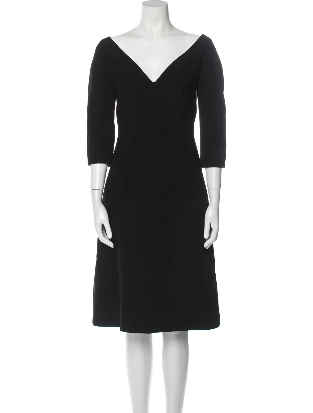 Prada A-Line Silk Dress in Black — UFO No More 