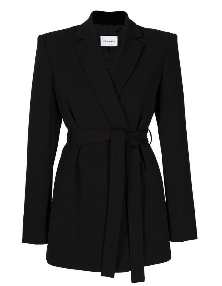 Andiata Ayden Wrap Blazer in Black