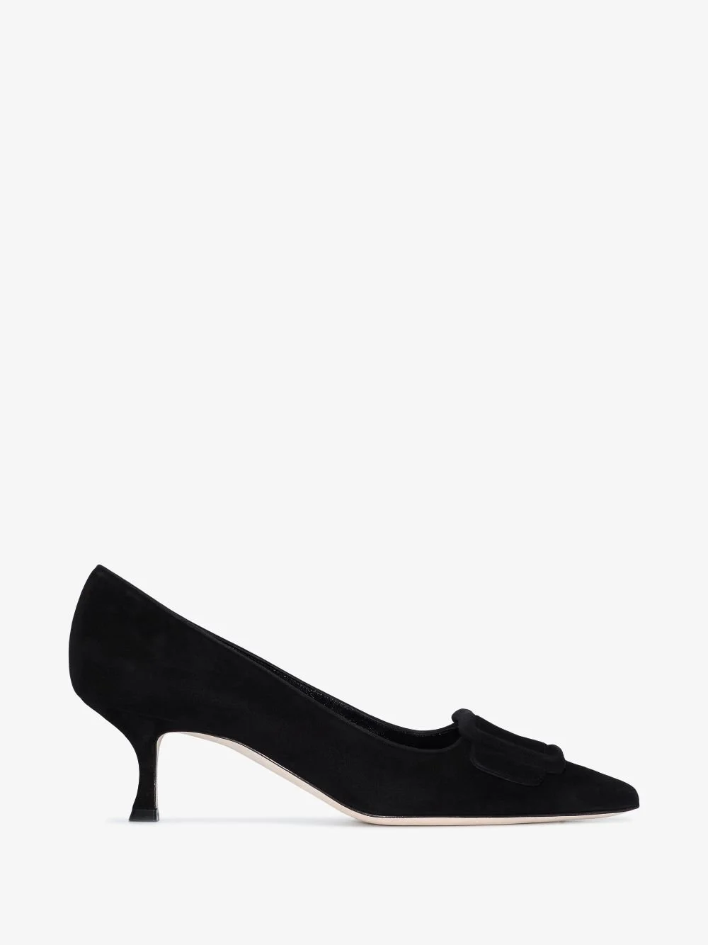 Manolo Blahnik Maysale 50 Pumps in Black Suede