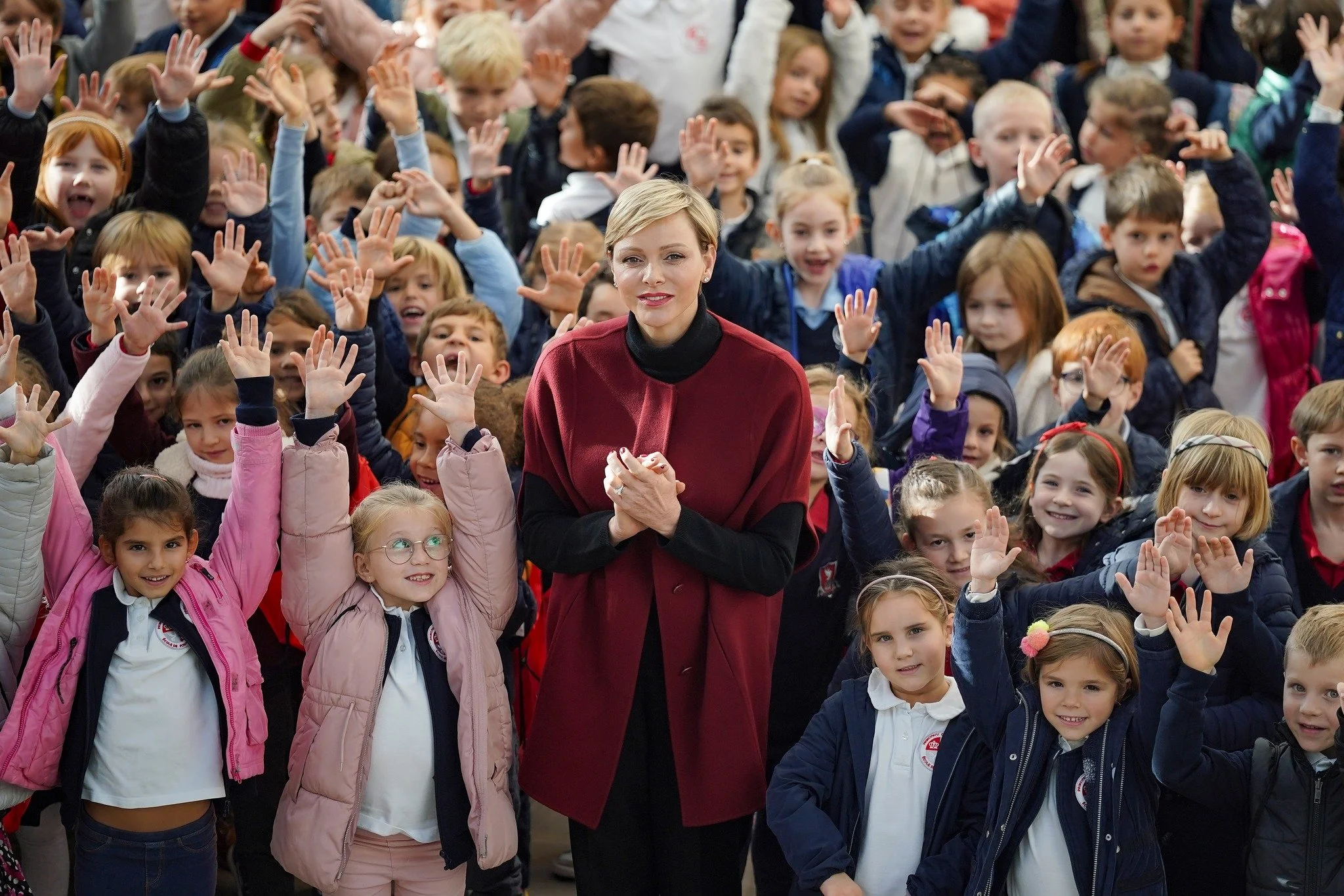 Princess Charlene attends water safety awareness event