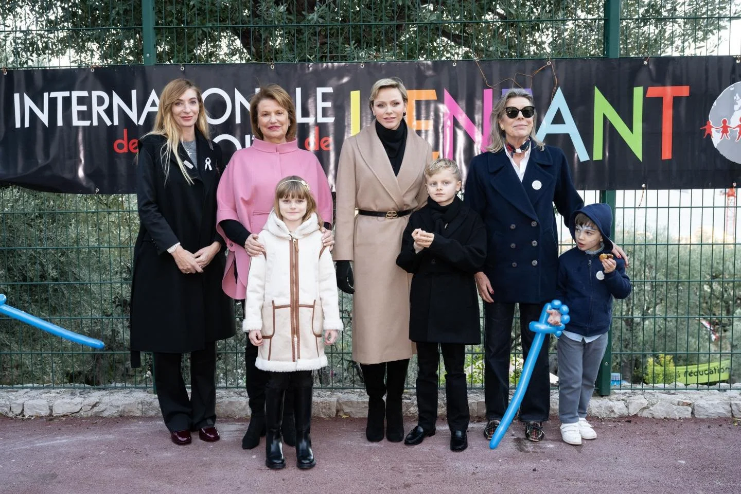 Princess Charlene and her children take part in International Children's Rights Day