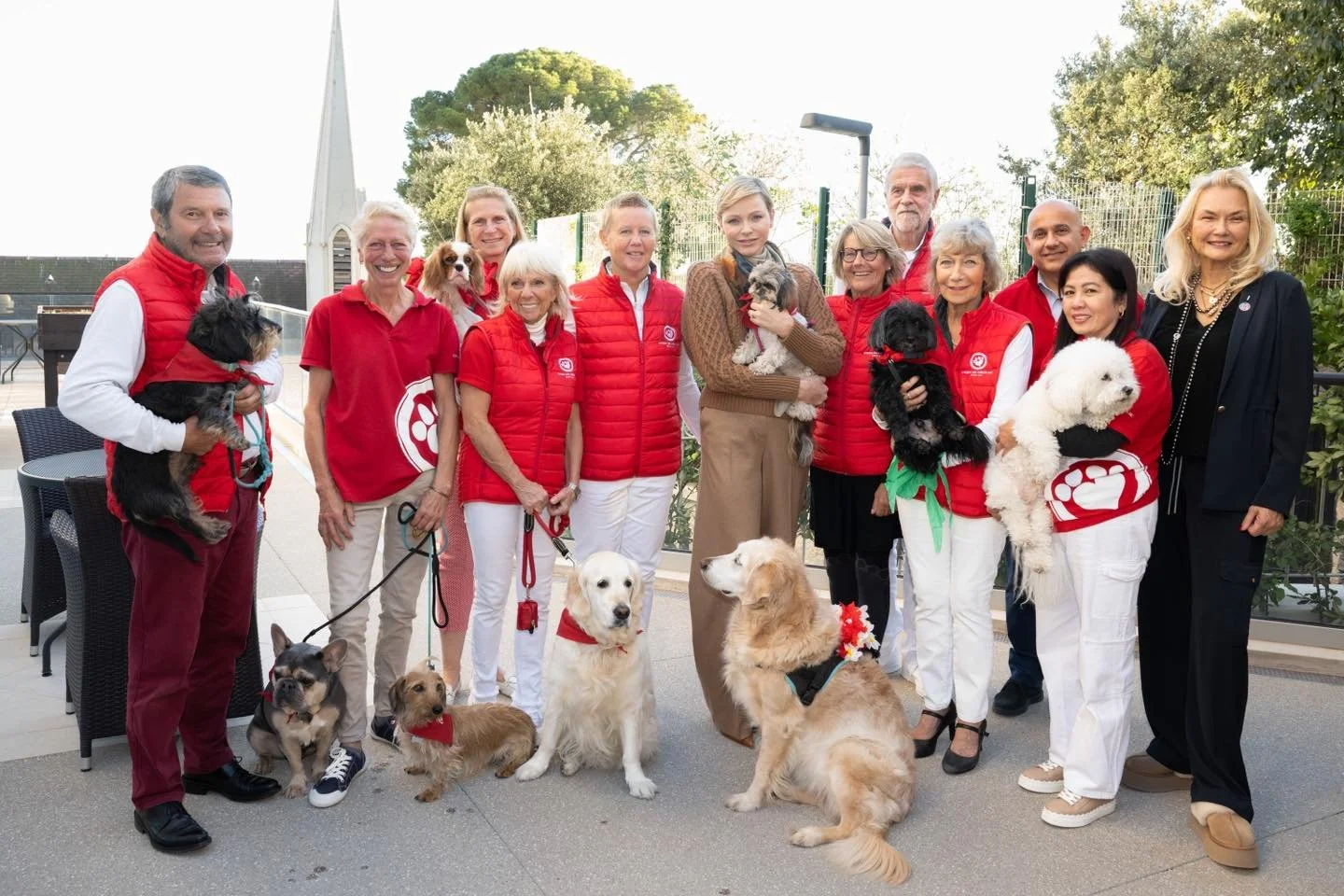 Princess Charlene visits Cap Fleuri residence