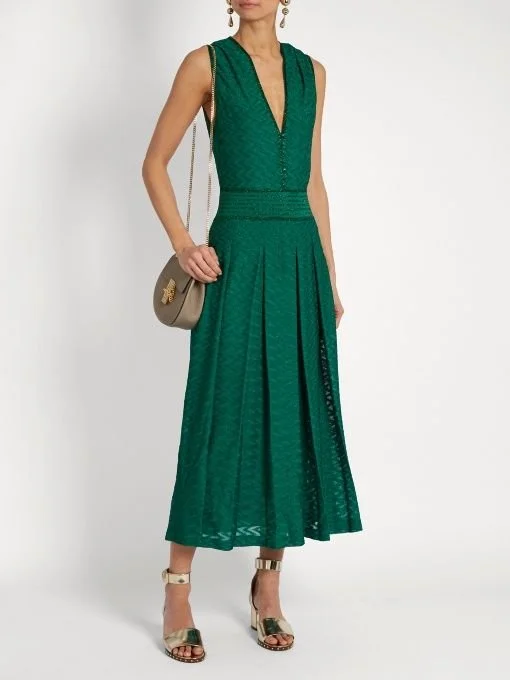 missoni metallic lurex midi dress Missoni