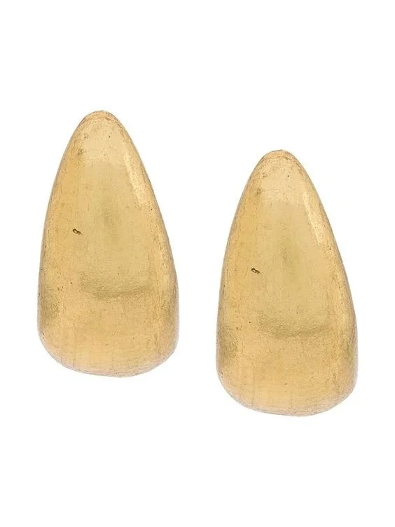 Monies Curved Gold Earrings