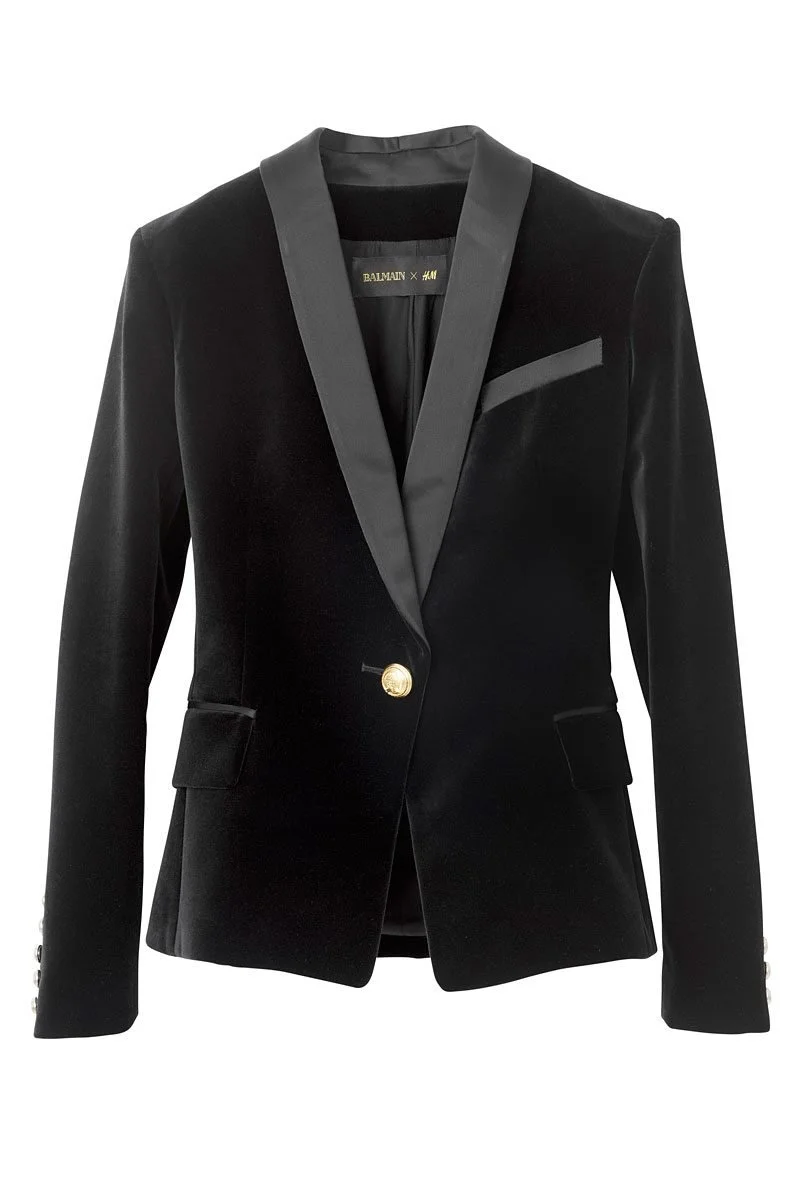 Balmain x H&M Velvet Blazer