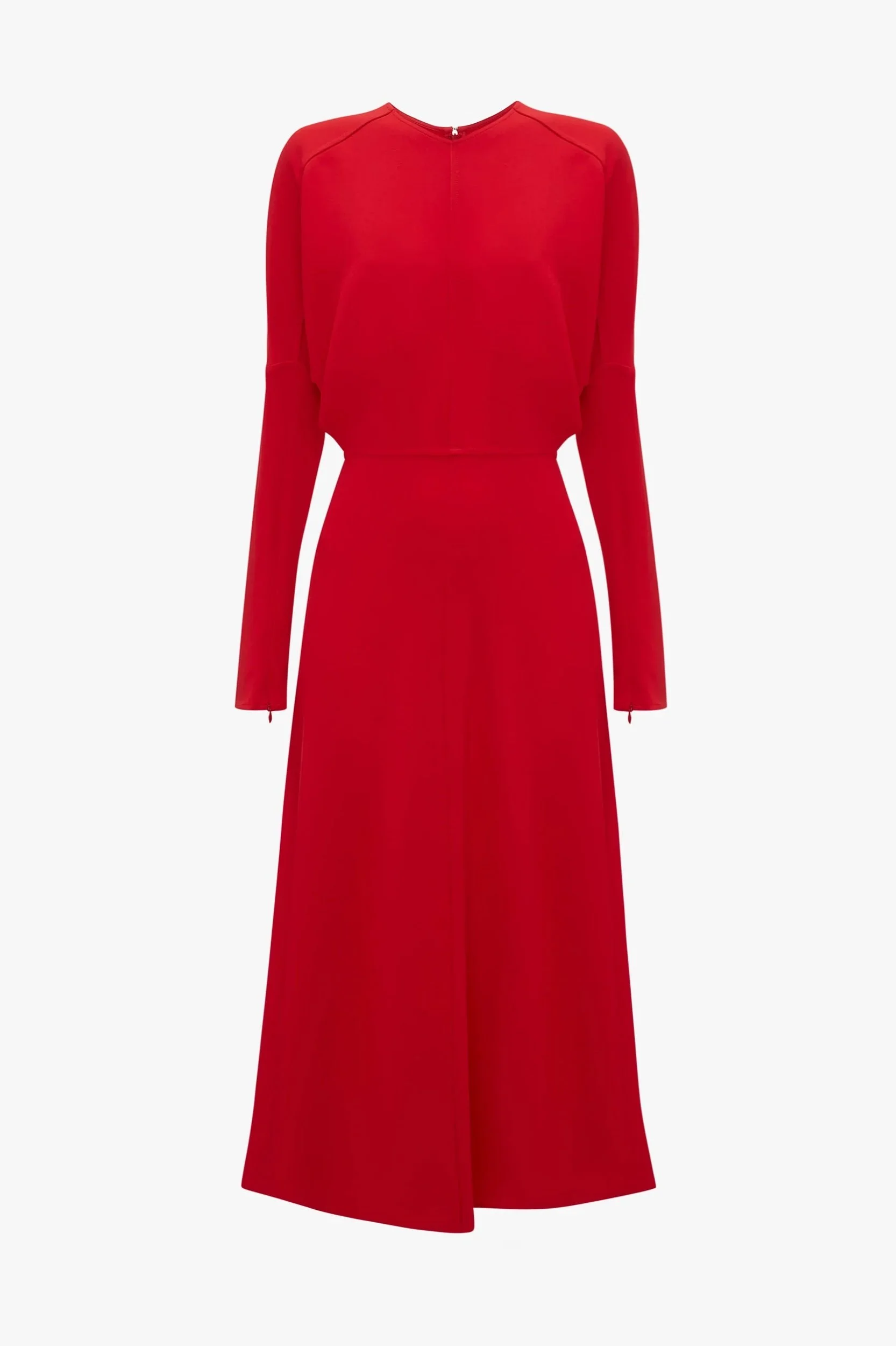 Victoria Beckham Dolman Midi Dress in Red