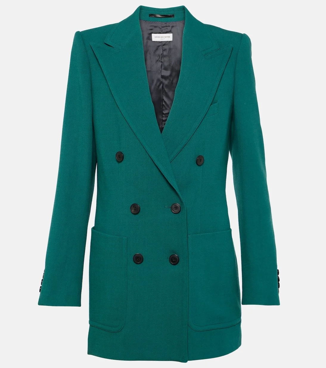 Dries Van Noten Wool Gabardine Blazer