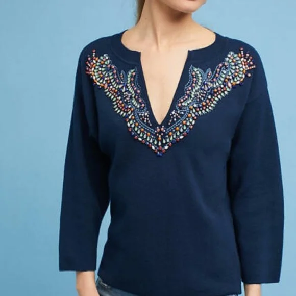 Moth Beaded Jumper