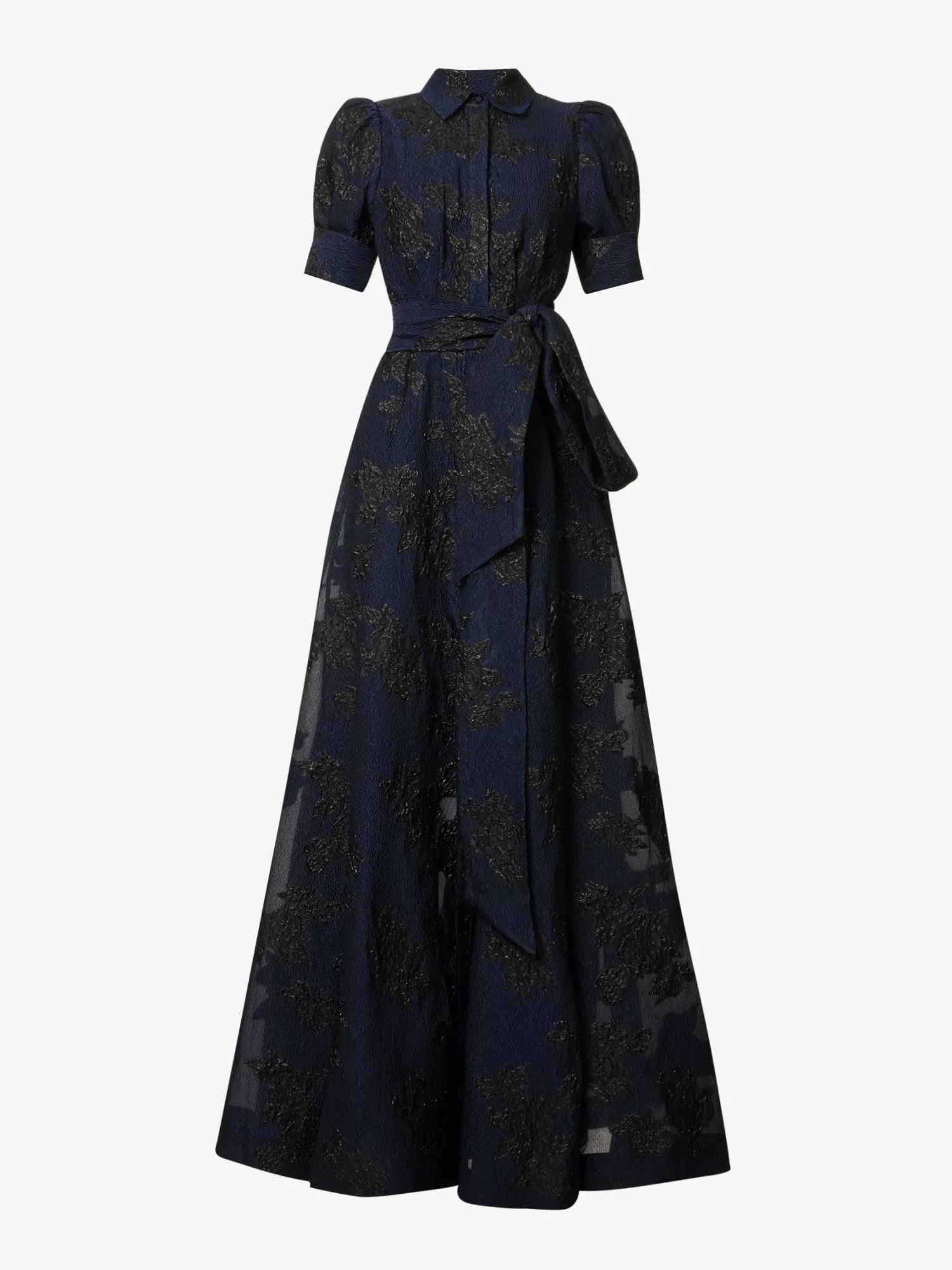 Rebecca Vallance Antoinette Puff-Sleeve Woven Maxi Dress.jpg