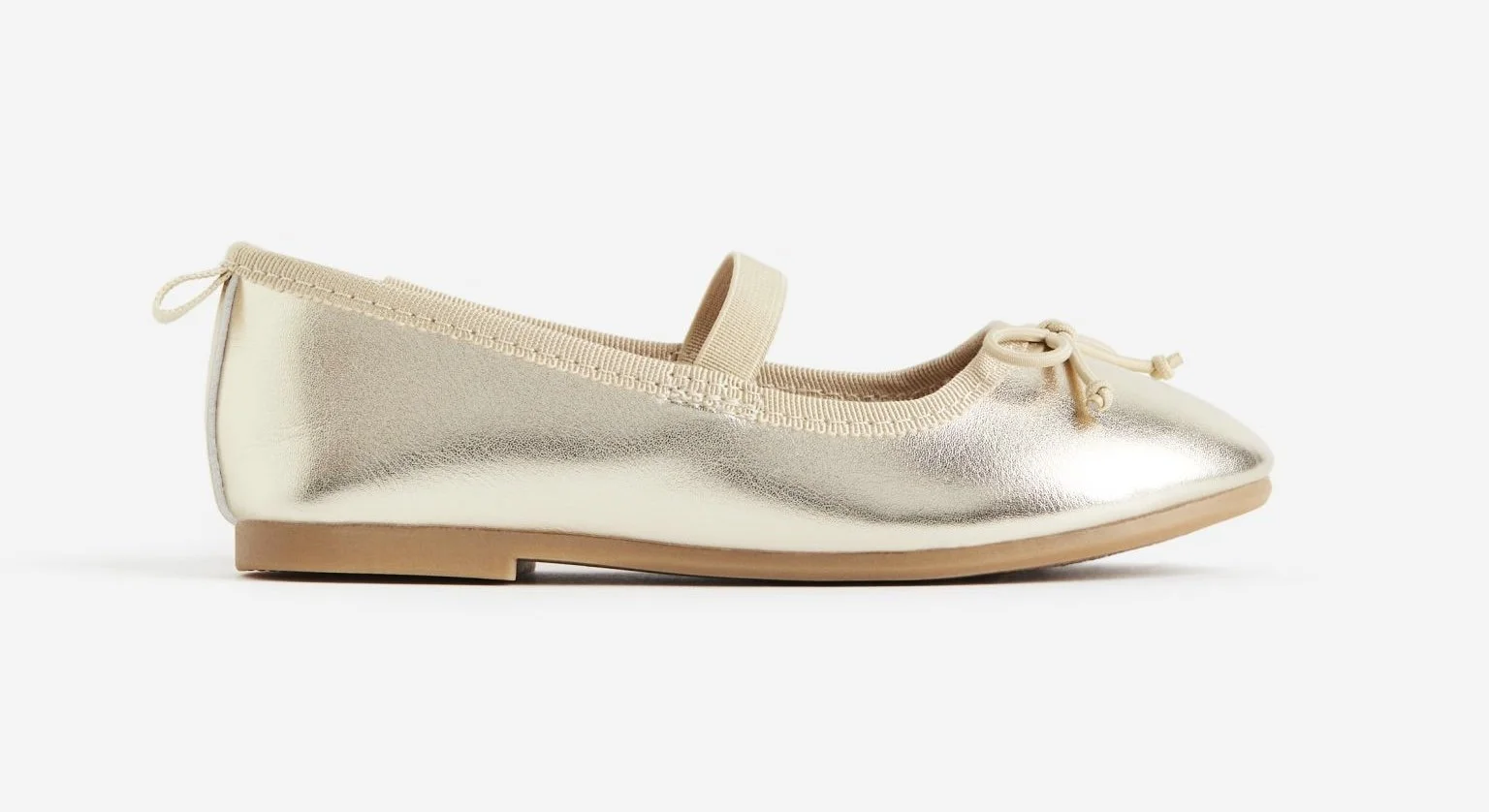 H&M Ballet Flats in Gold