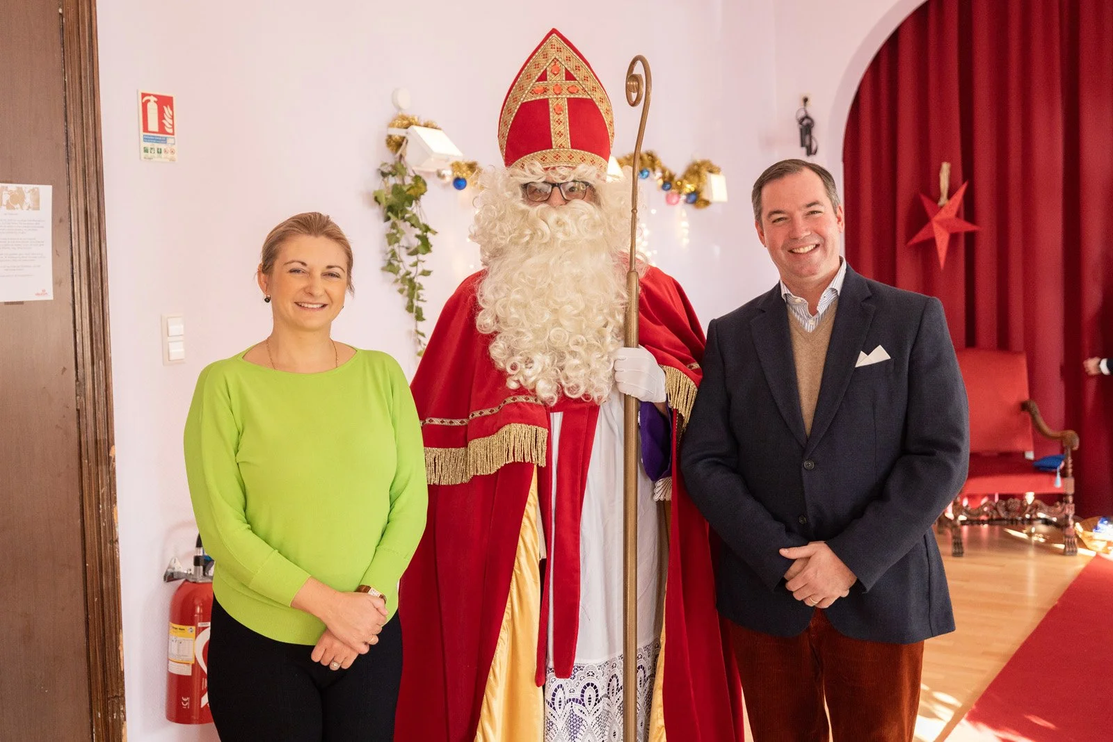Hereditary Grand Ducal Couple attends Saint Nicolas event