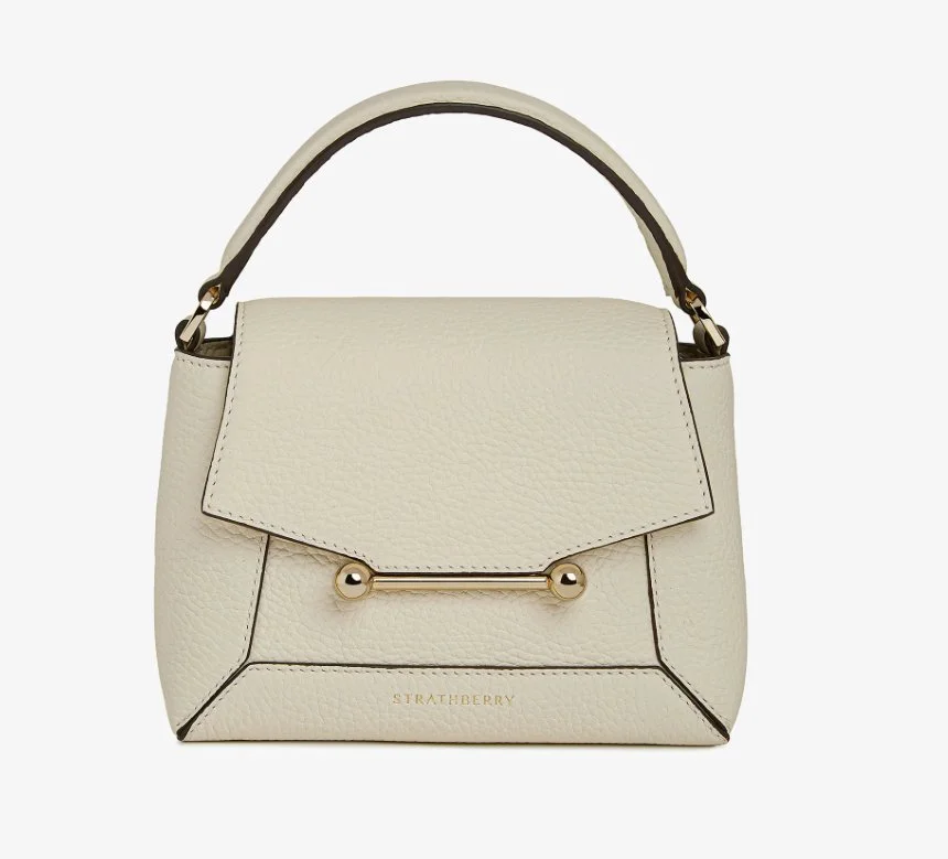 Strathberry Mosaic Nano Bag in Vanilla