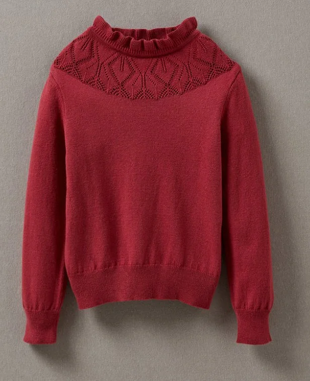 Cyrillus Girls Cotton and Cashmere Sweater