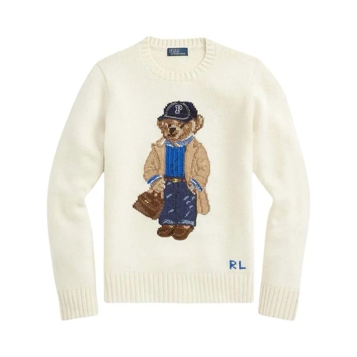 Polo Ralph Lauren Wool-Cashmere Polo Bear Sweater