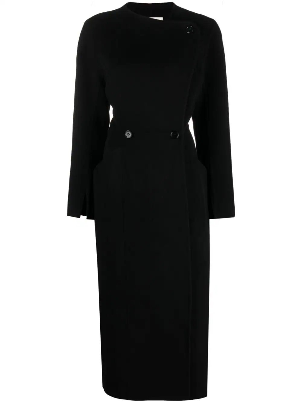 By Malene Birger Sirrenas Long Wool Coat in Black.jpg