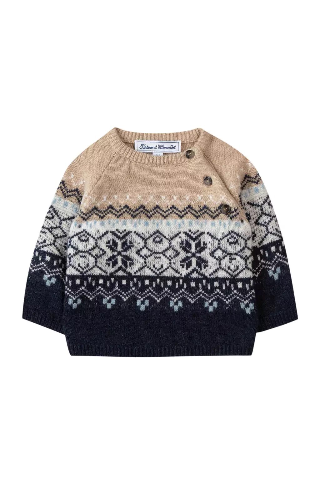 Tartine et Chocolat Ink Jacquard Jumper