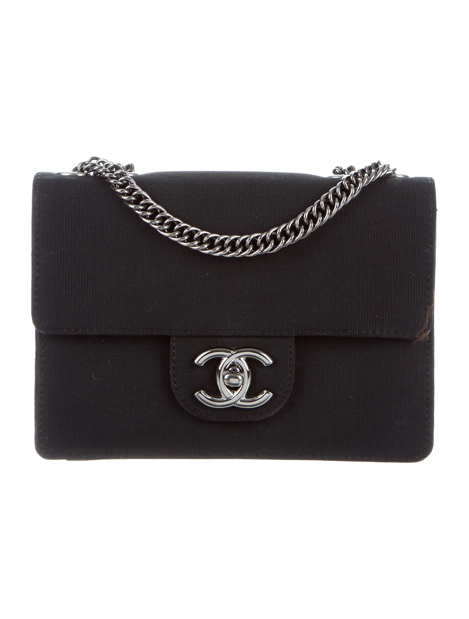 Chanel Grosgrain Mini Flap Bag in Black.jpg