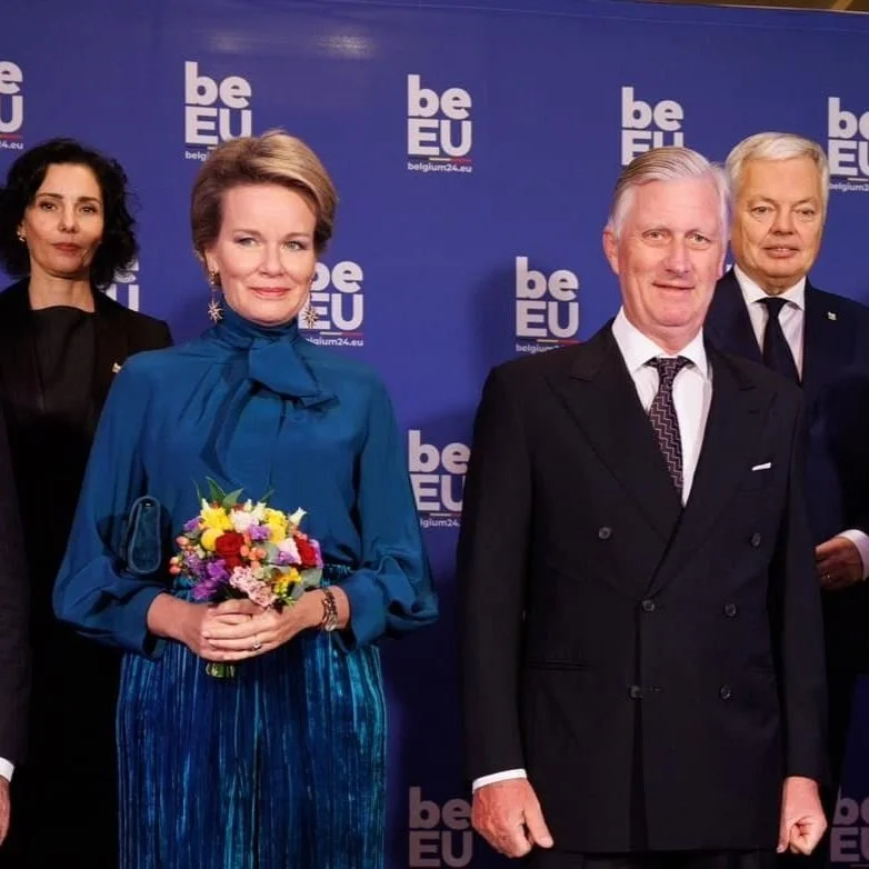 King Philippe and Queen Mathilde attend opening concert of Belgian Presidency of the Council of the European Union