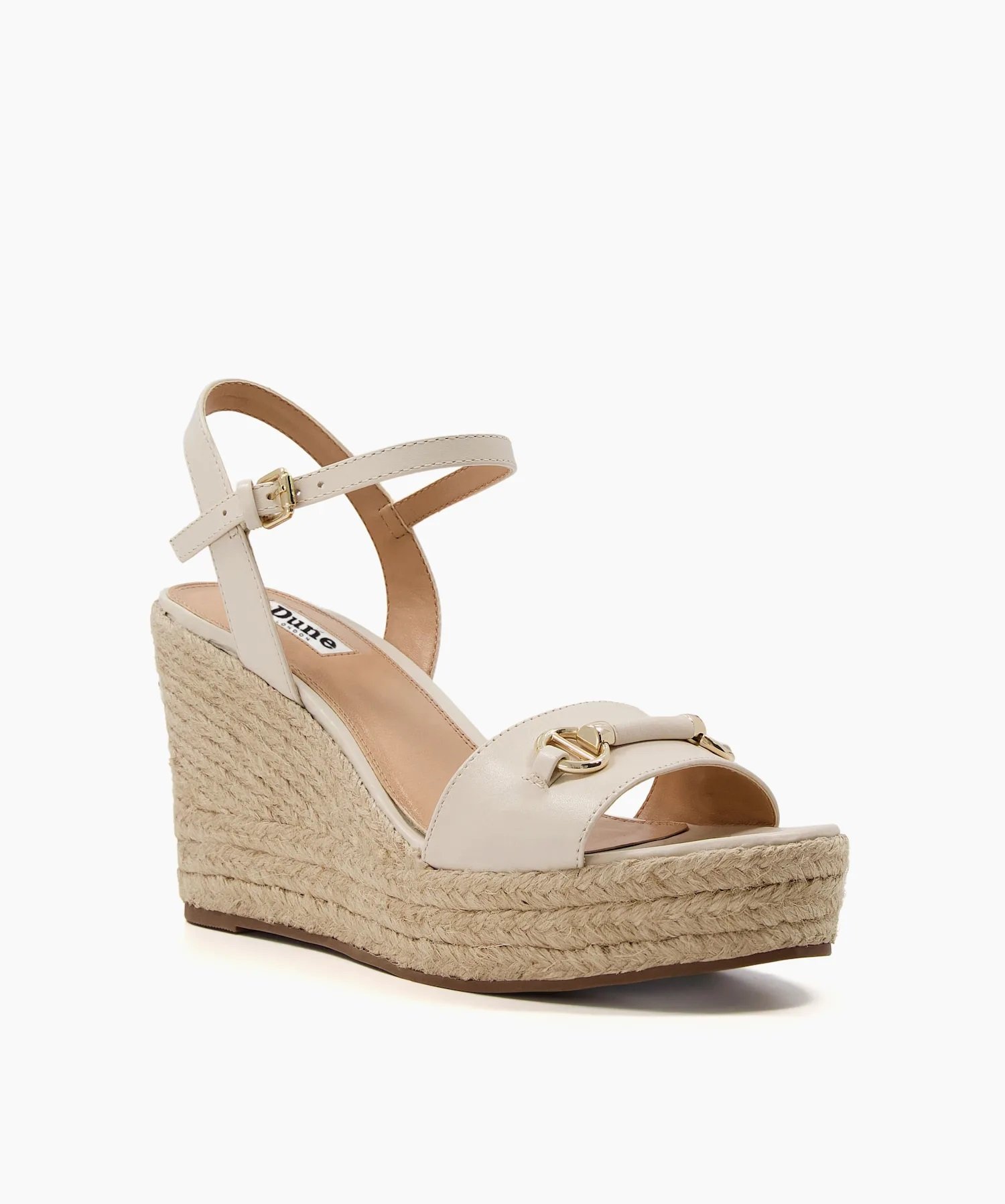 Dune London Kai Snaffle-Trim Leather Espadrille Wedges in Ecru.jpg