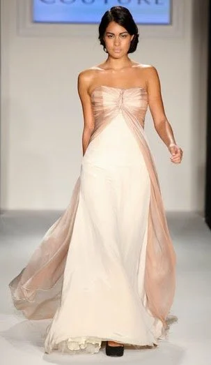 Rikke Gudnitz Pink Strapless Gown