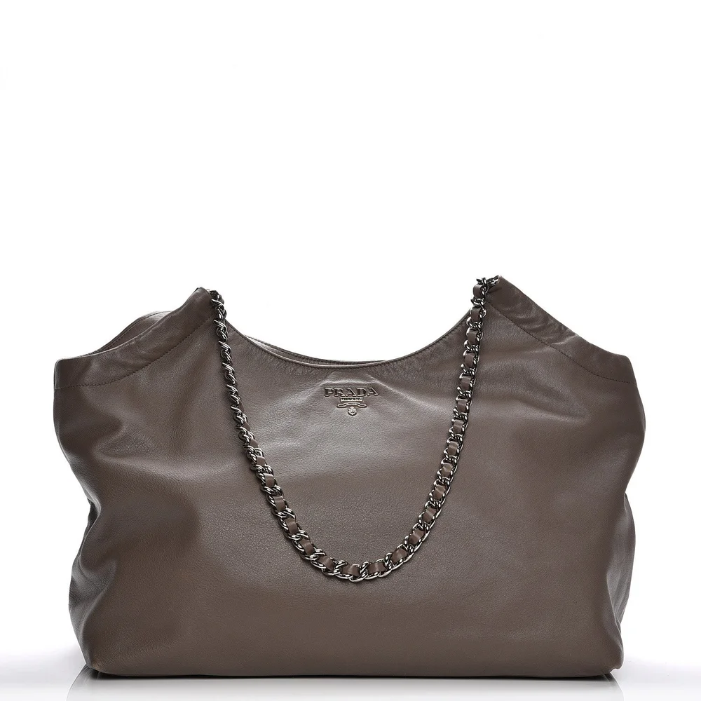 Prada Bambu Calf Chain Tote Bag  UFO No More