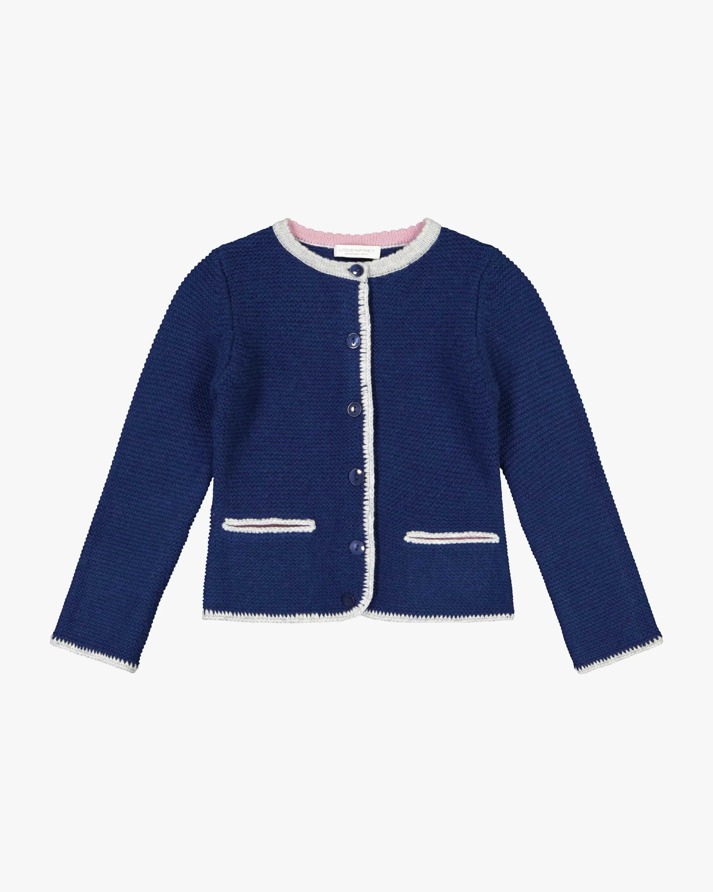 Lodenfrey Traditional Cardigan in Blue