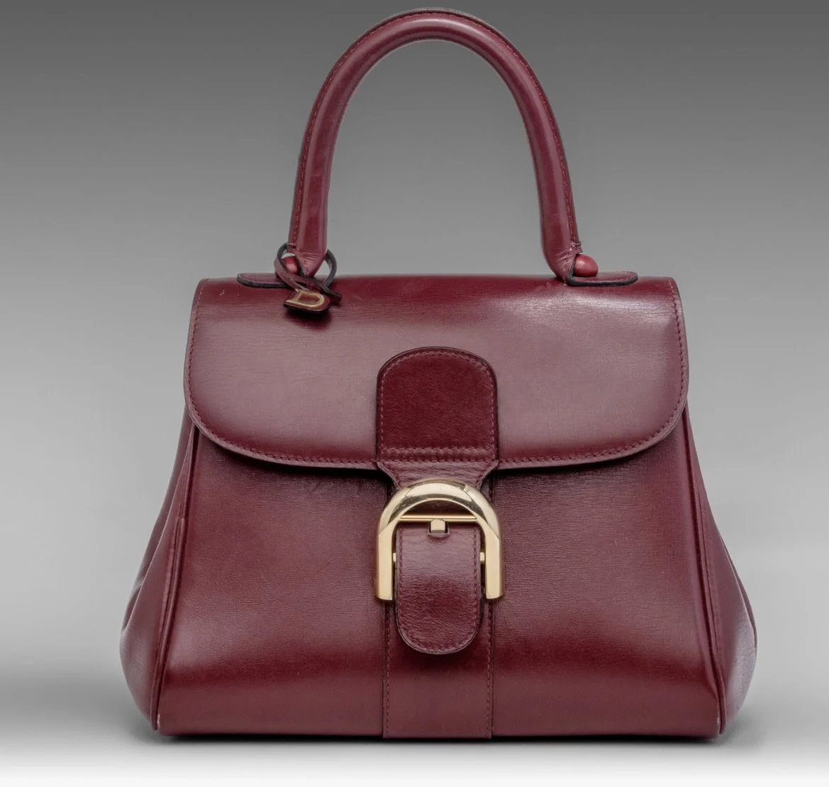 Delvaux Diva Bag in Burgundy Leather