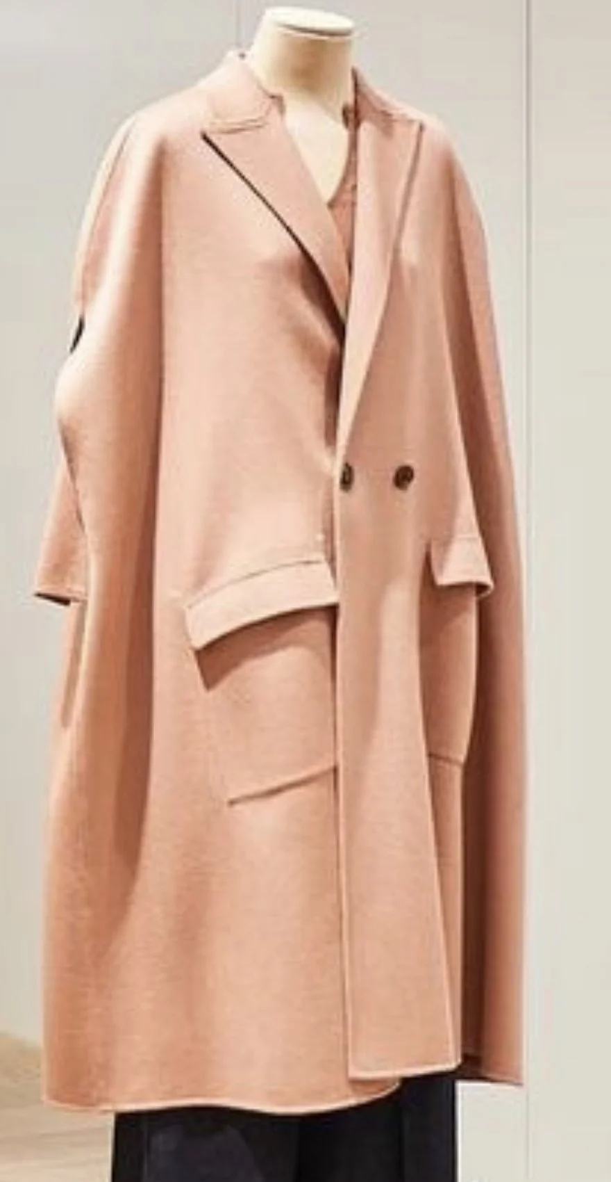 Natan Couture x Alicia Audrey Double-Breasted Cape in Pink