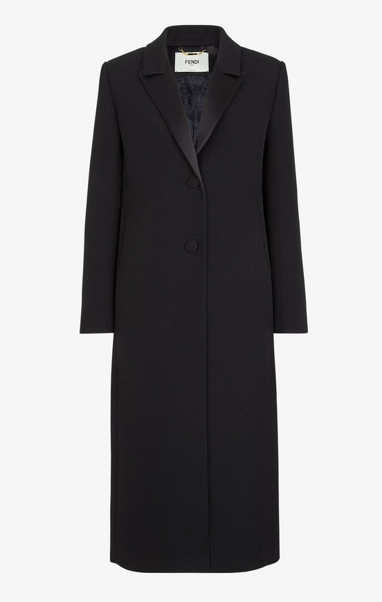 Fendi Wool Coat in Black.png