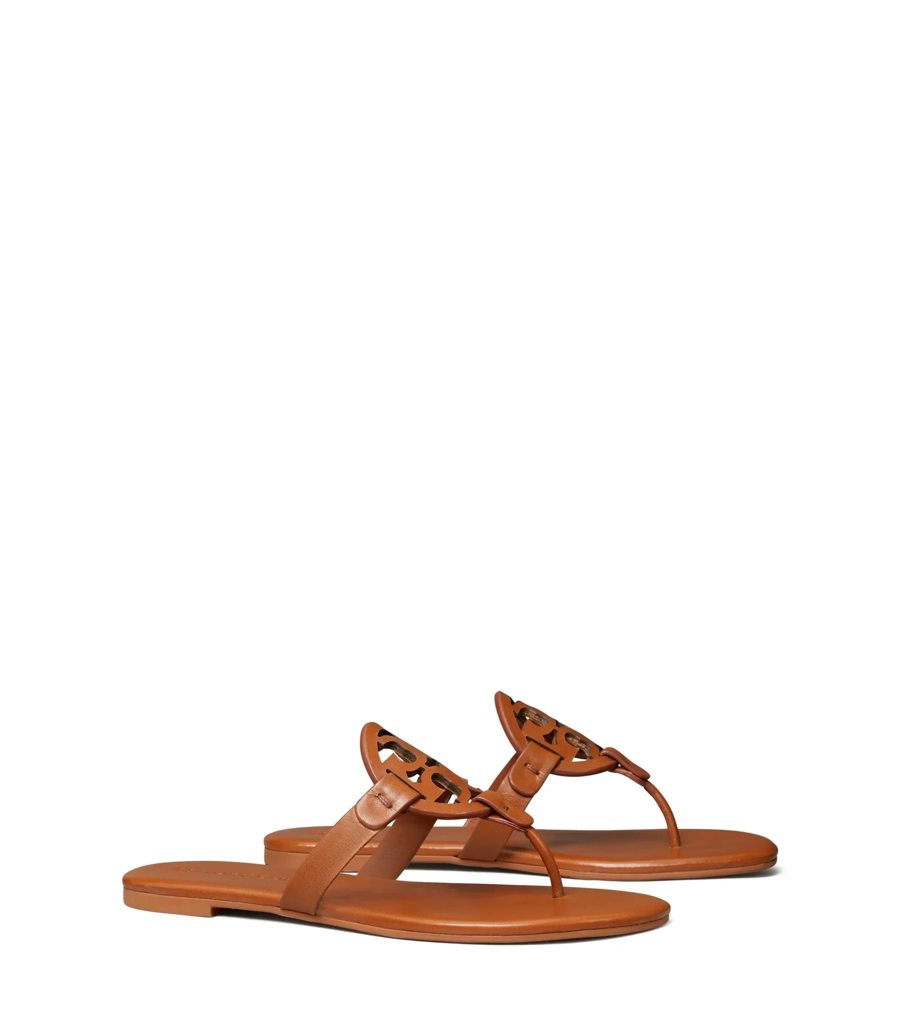 Tory Burch Miller Soft Sandals in Bourbon Miele