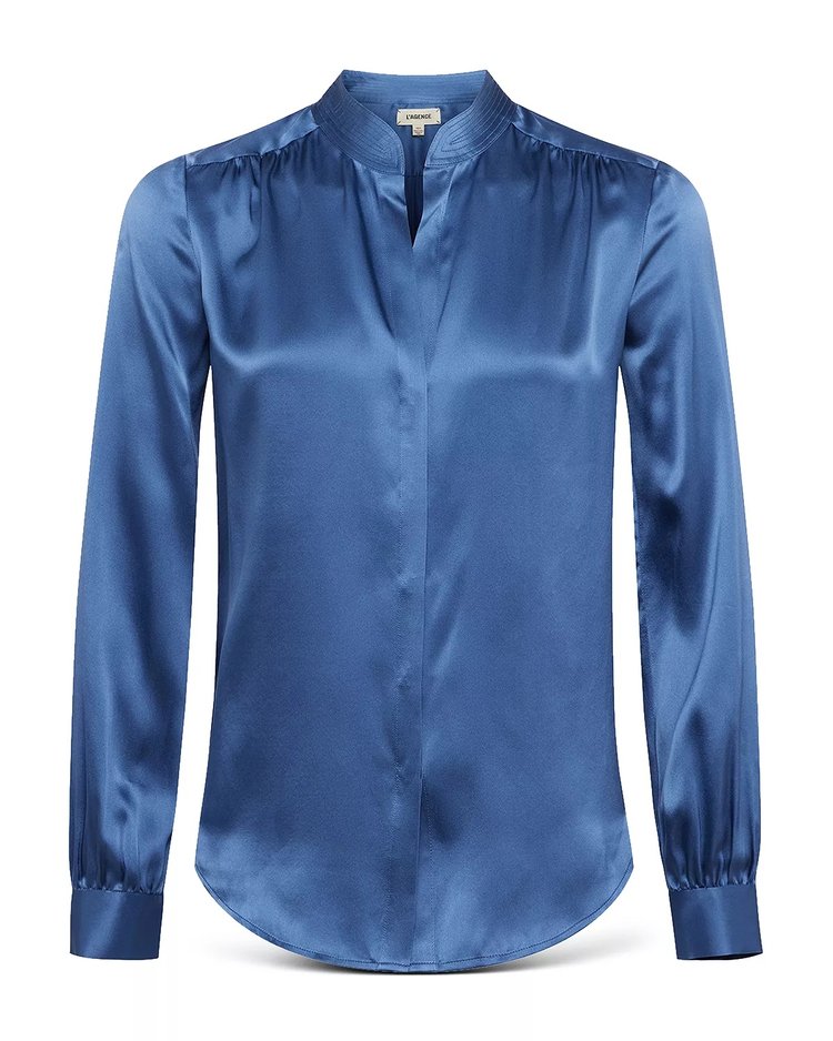 L'Agence Biance Blouse in Blue Horizon — UFO No More