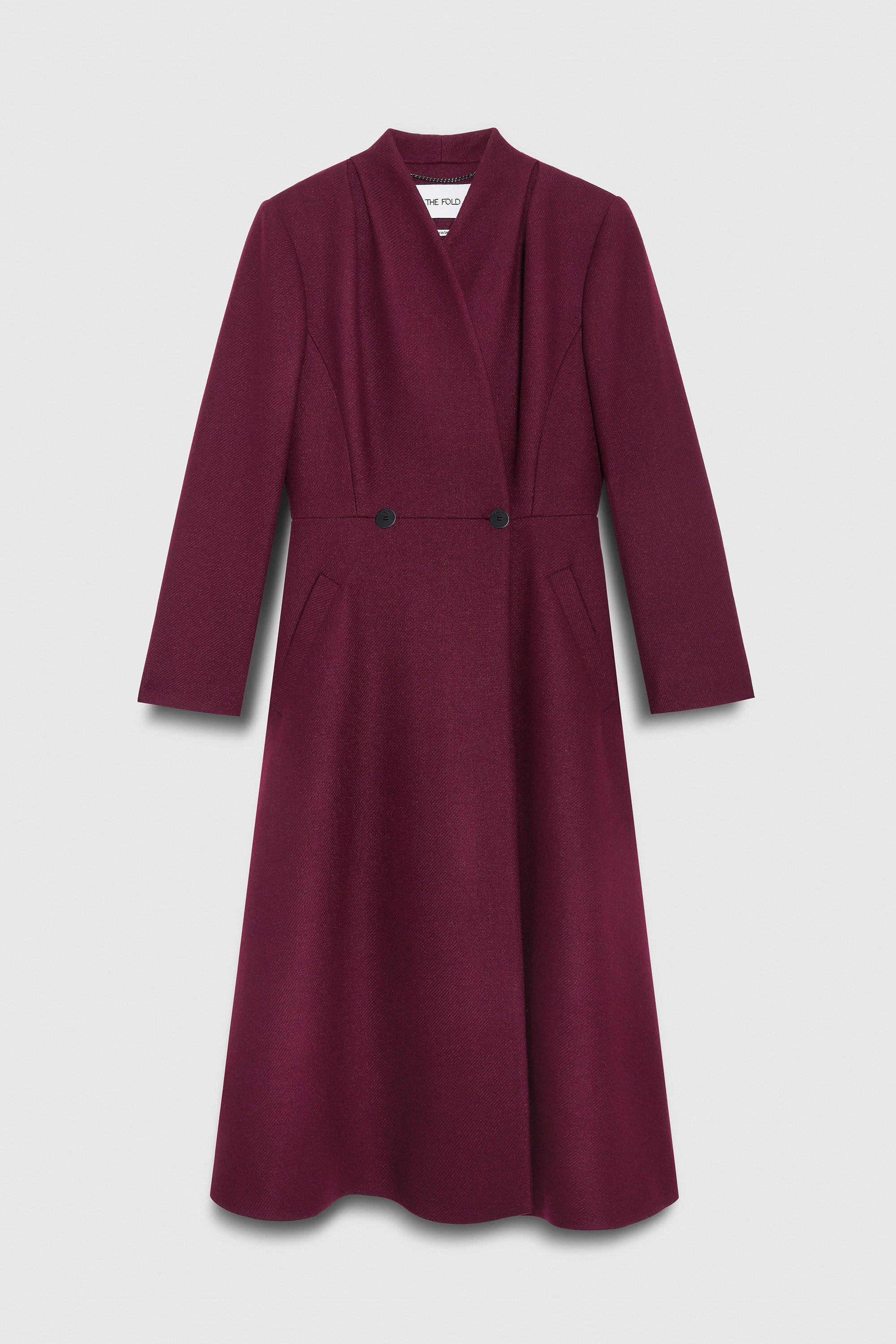 The Fold Finchley Coat in Plum Herringbone Wool.jpg