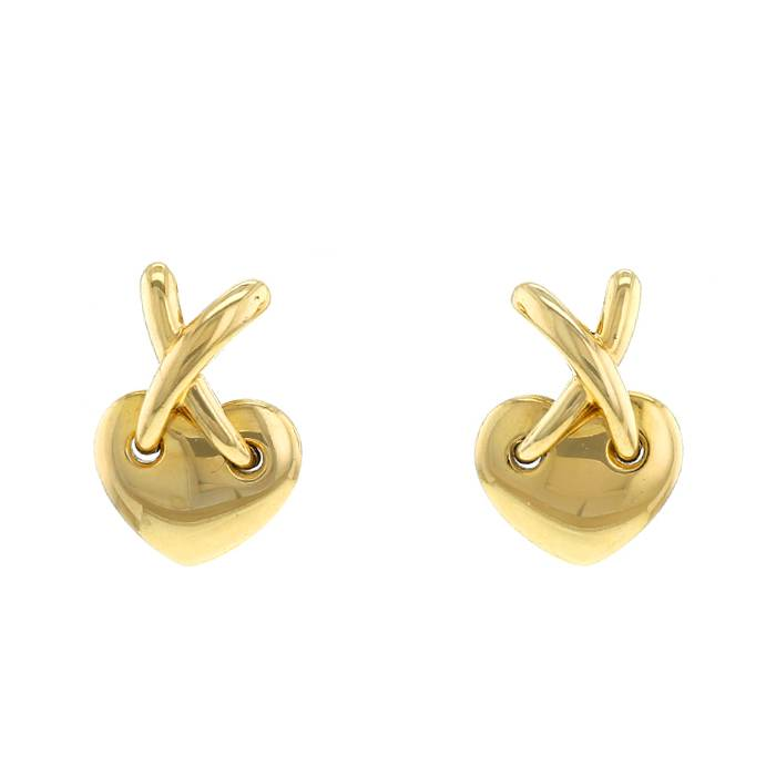 Chaumet Lien Heart Earrings in Yellow Gold