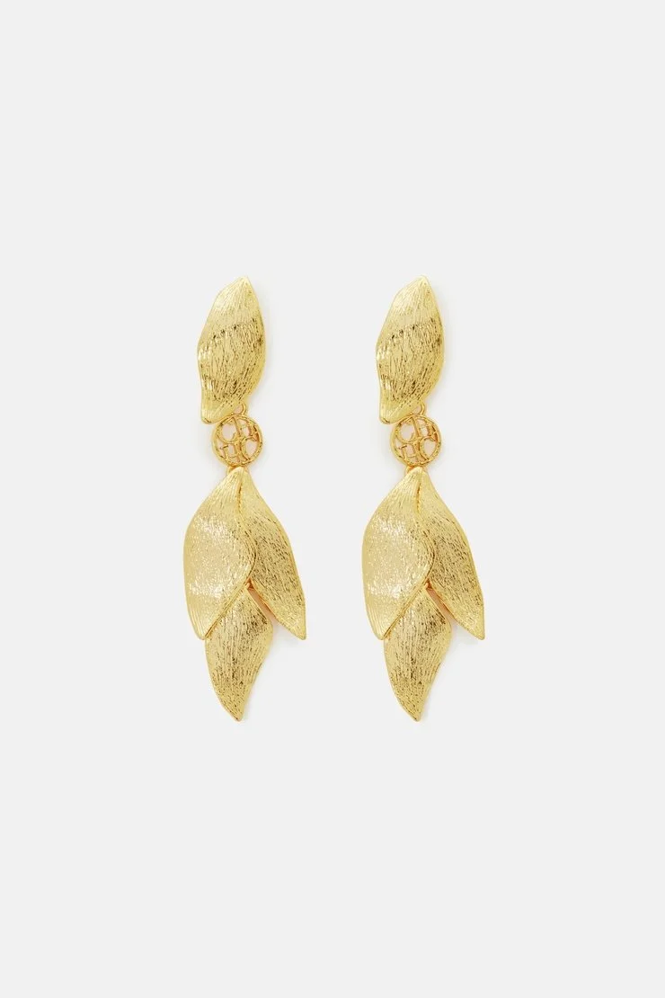 Carolina Herrera CH Leaves Earrings