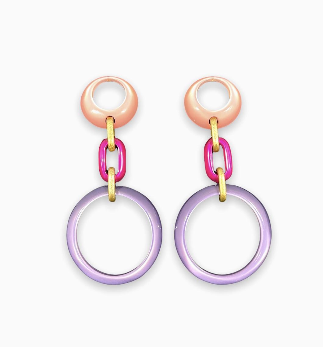 Angelo Moretti Tri-Tone Earrings