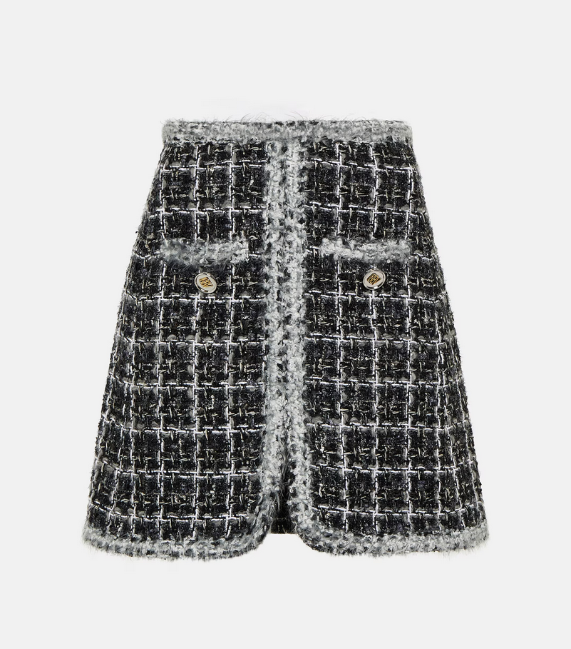 Giambattista Valli High-Rise Tweed Mini Skirt.png