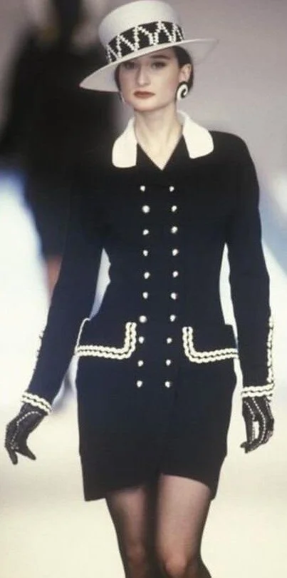 Chanel HC Grain de Poudre Wool Double-Breasted Coatdress