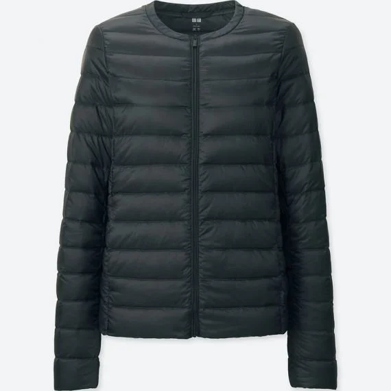 Uniqlo Ultra Light Down Compact Zipper Jacket in Light Grey