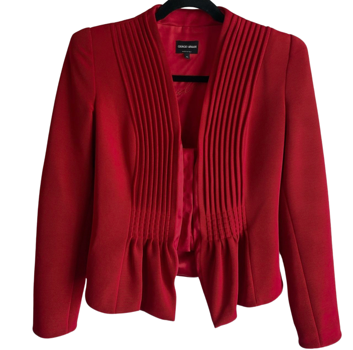 Giorgio Armani Pleated Peplum Jacket