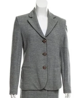 Giorgio Armani Grey Jersey Blazer