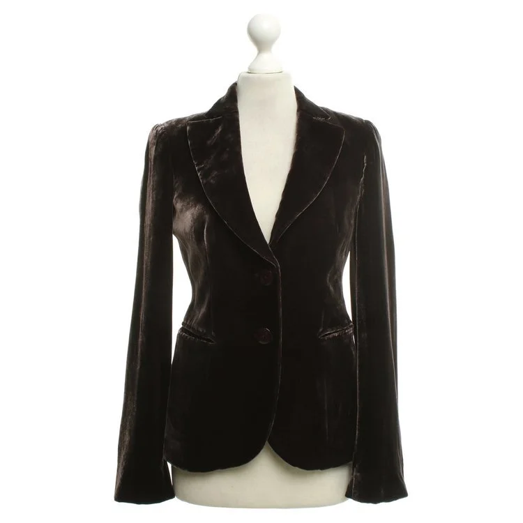 Emporio Armani Chocolate Velvet Jacket