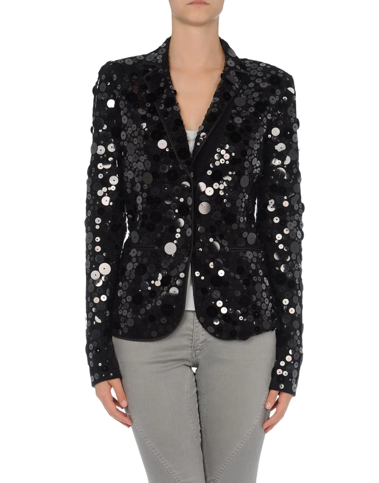 Emporio Armani Purple Sequin Cardigan — UFO No More