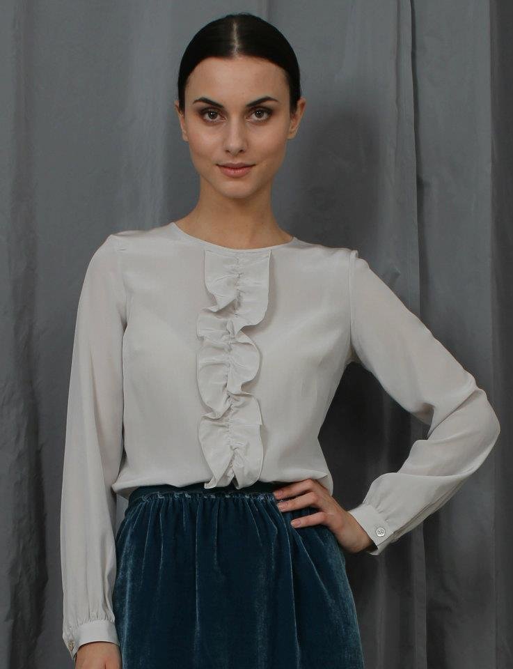 Crudo Long Sleeved Ruffle Top