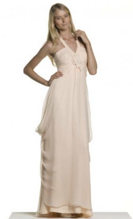 Max Mara Halter Neck Gown in Purple