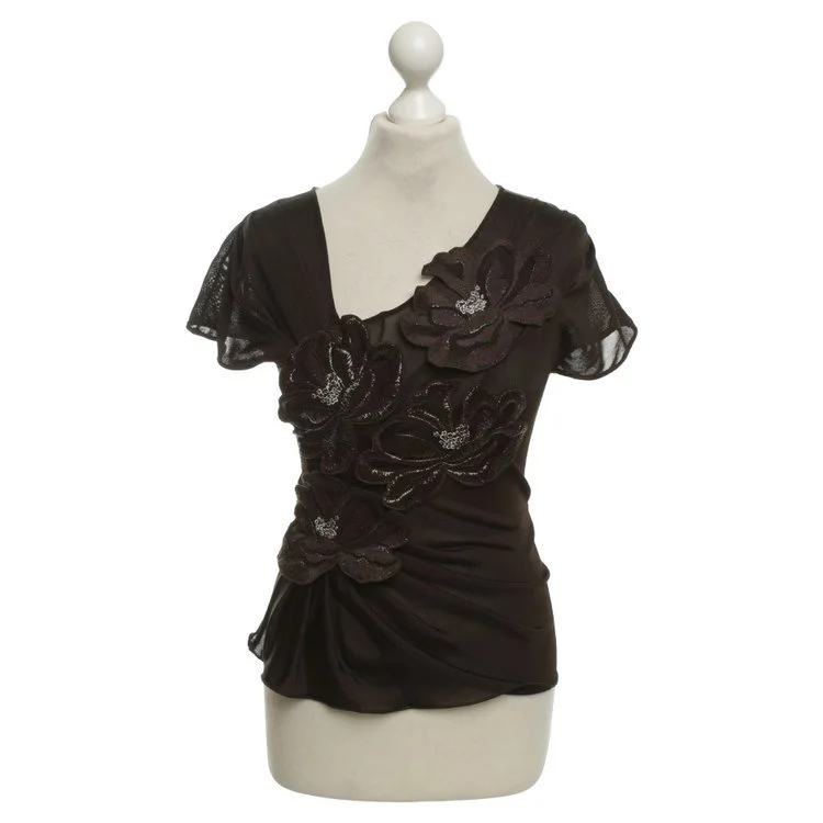 Emporio Armani Floral Appliqués Top